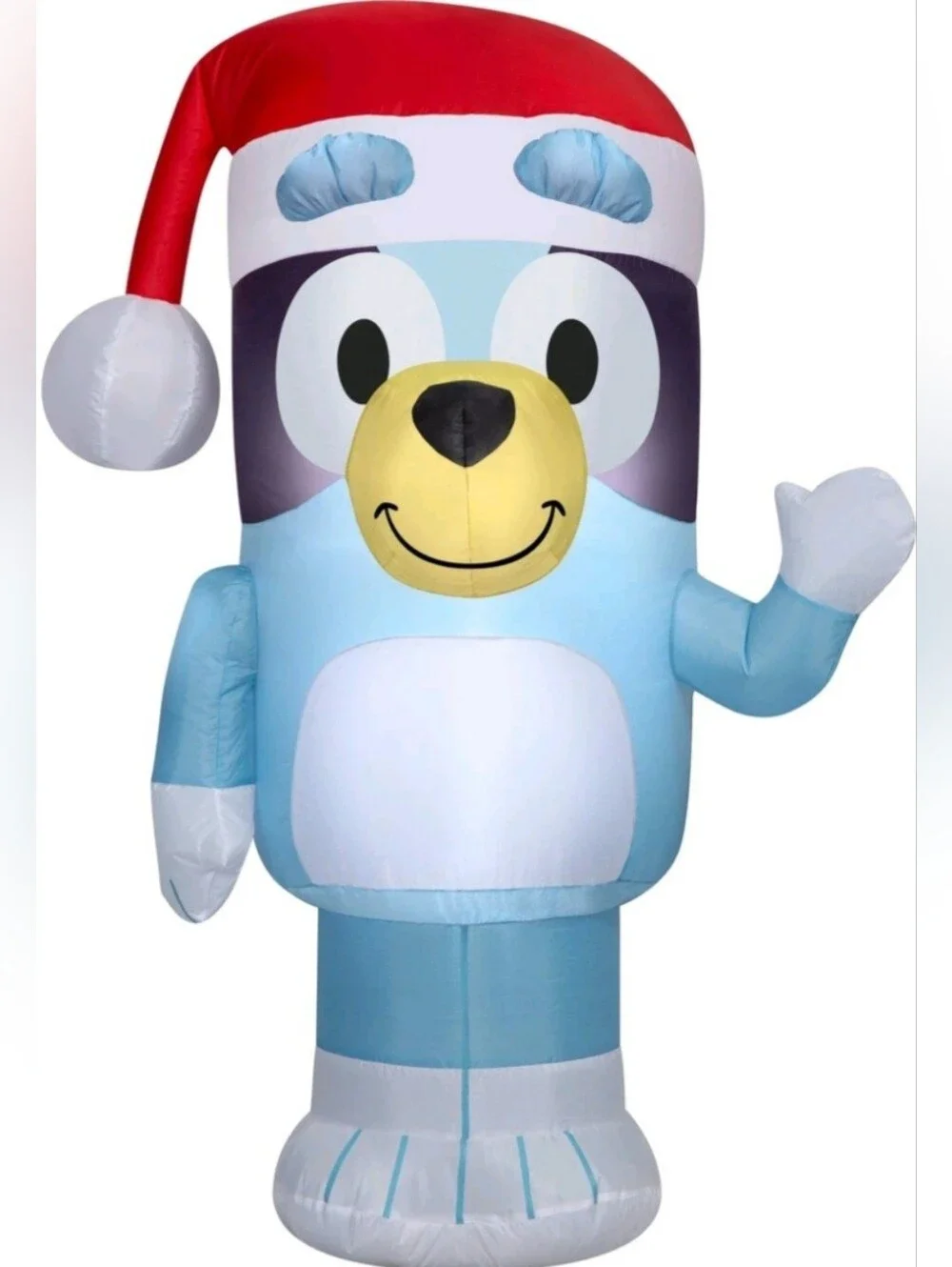 Inflatable 3.5 Ft. Tall Yard Decor Bluey and Christmas Tree Ornament w/Santa Hat